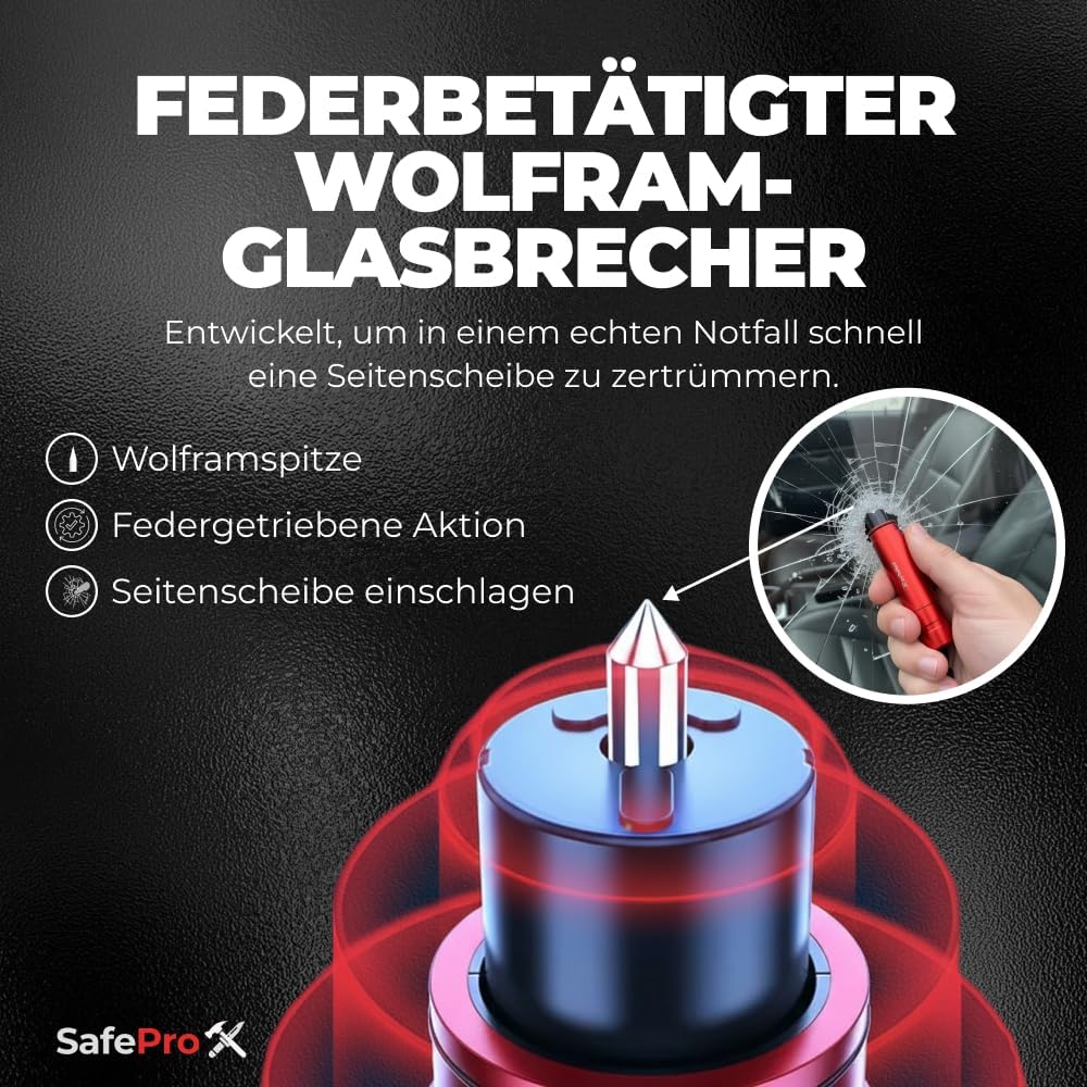 Thumbnail 4 de SafePro X Notfallhammer mit Gurtschneider