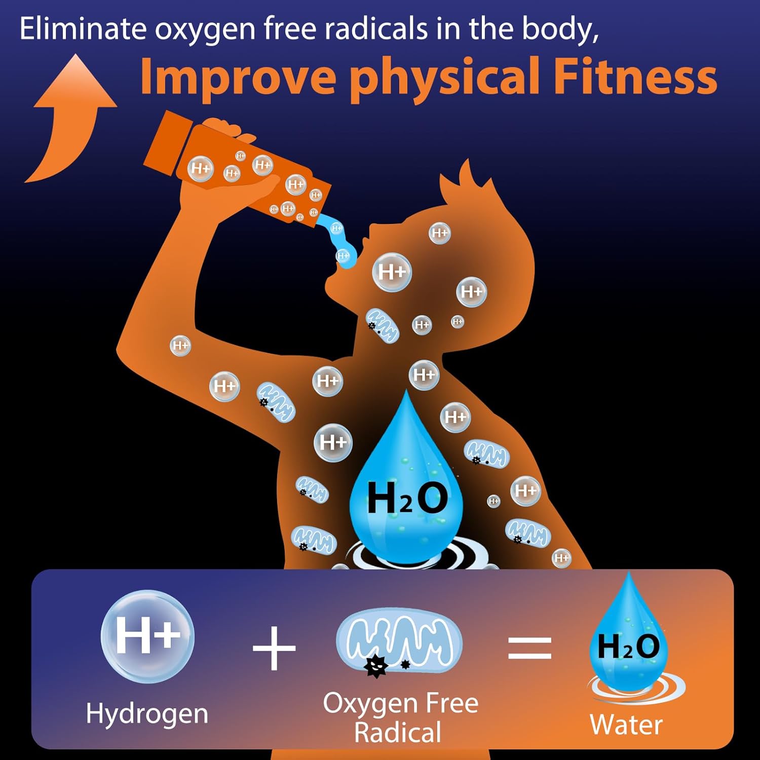 Detalle 2 de Fakllod Hydrogen Water Bottle Generator ⚡