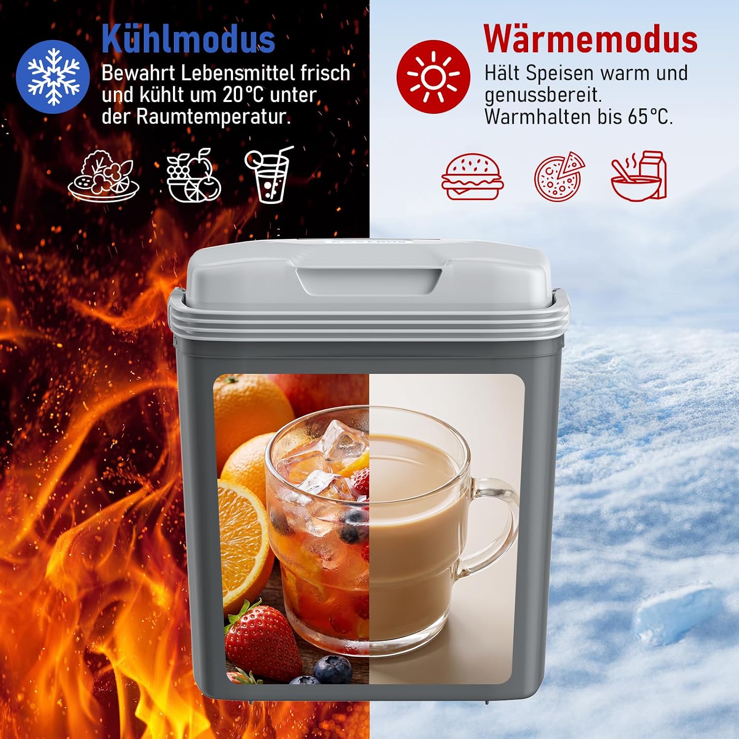 Thumbnail 3 de TOOHUB 24L Kühlbox mit 12V/230V und Typ-C Anschluss – leise, energiesparend, vielseitig einsetzbar