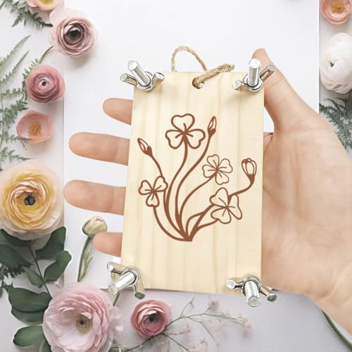 Thumbnail 2 de PRESSINART Kit de Prensado de Flores de Madera: Prensa para Flores Pequeñas en 2.5 × 3.9 pulgadas