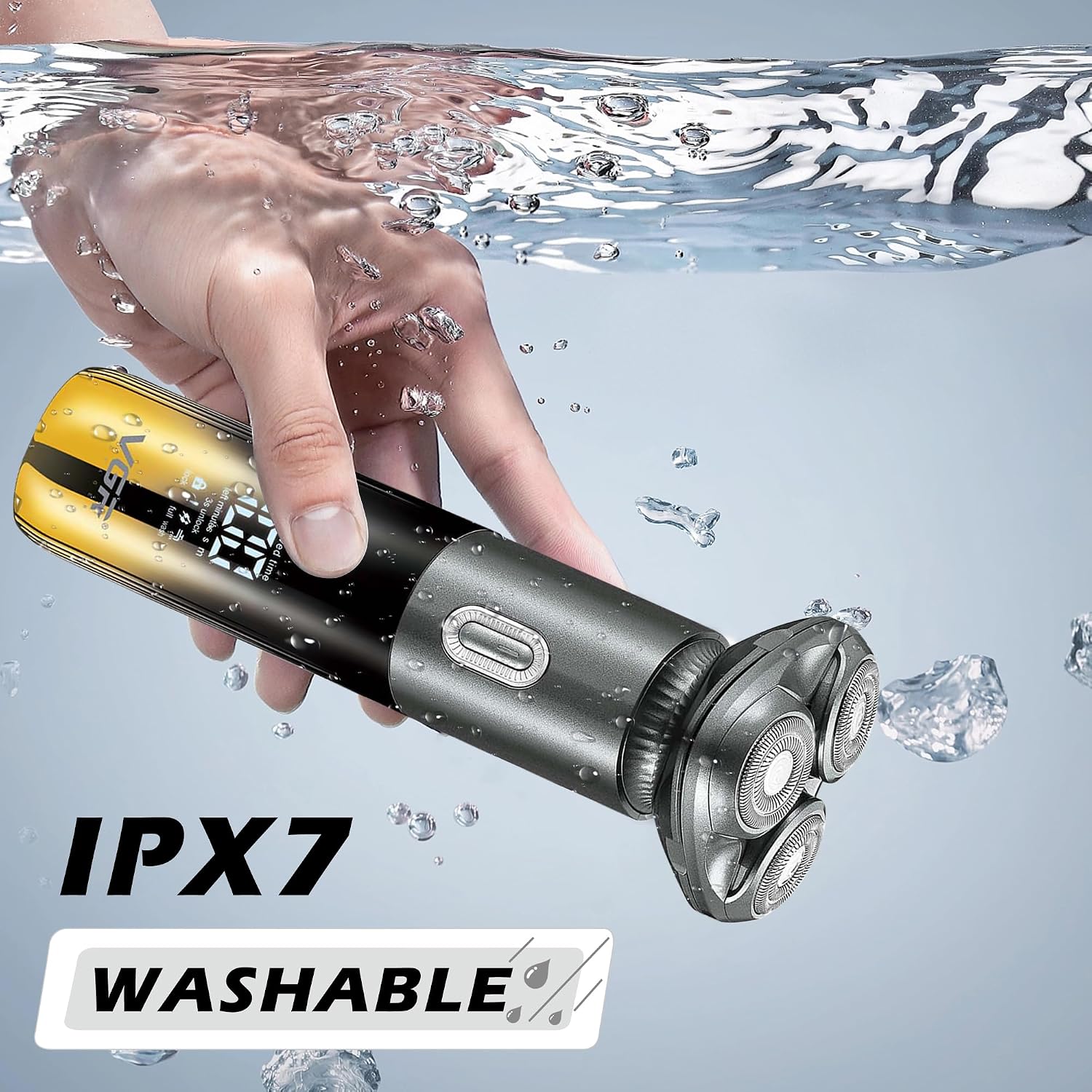 Thumbnail 6 de VGR Electric Rotary Shaver for Men – Close Shave, Wet & Dry, USB-C Rechargeable