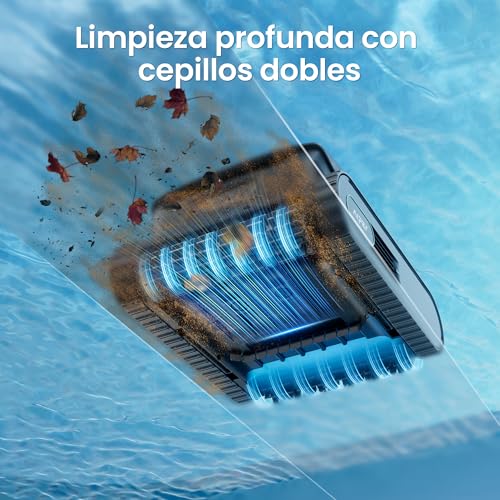 Detalle de AIPER Scuba V3: Robot limpiafondos piscina con IA, carga inalámbrica y filtración 3 μm