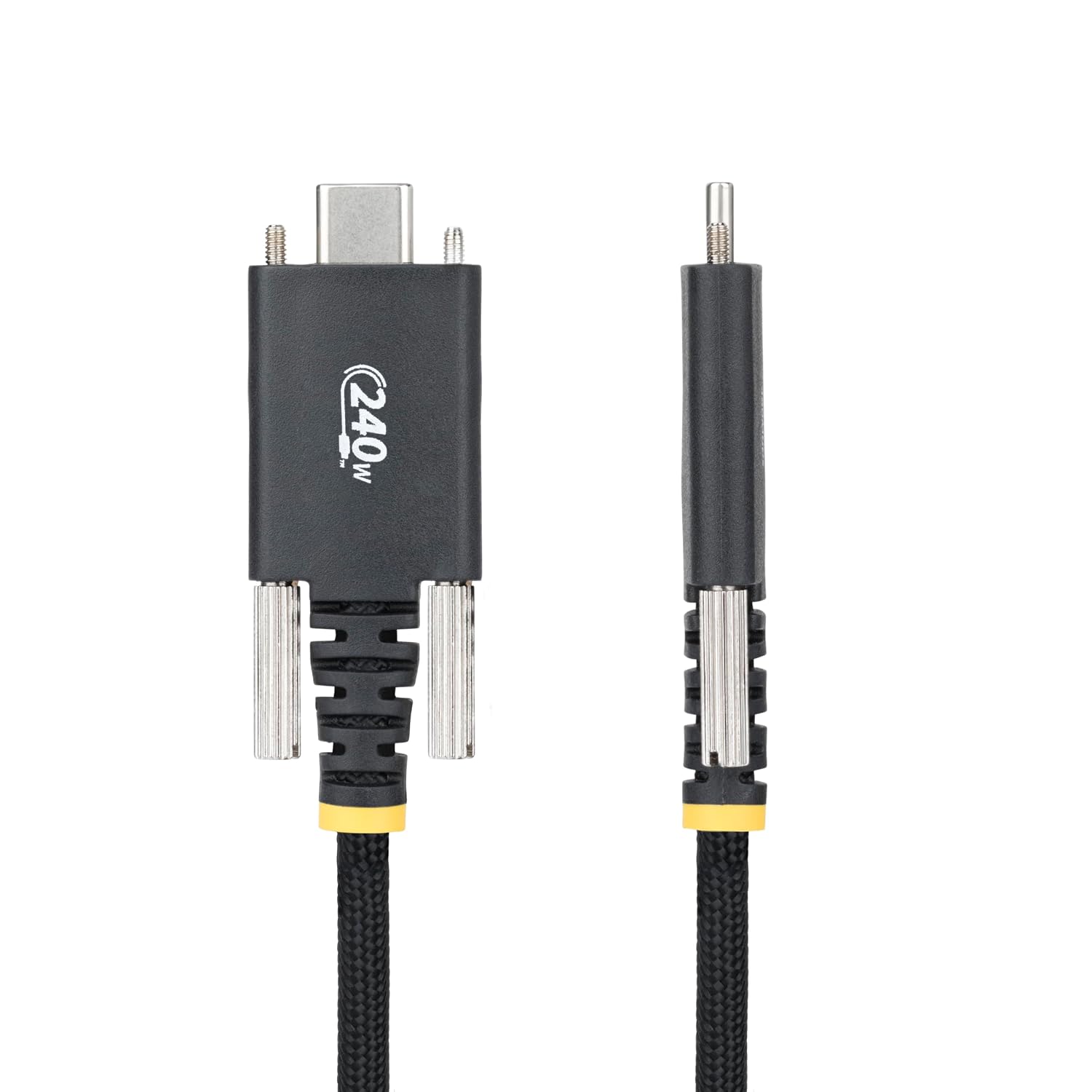 Detalle de StarTech.com 2m USB-C Charging Cable with Side Screw Locking – 240W PD EPR, USB-IF Certified
