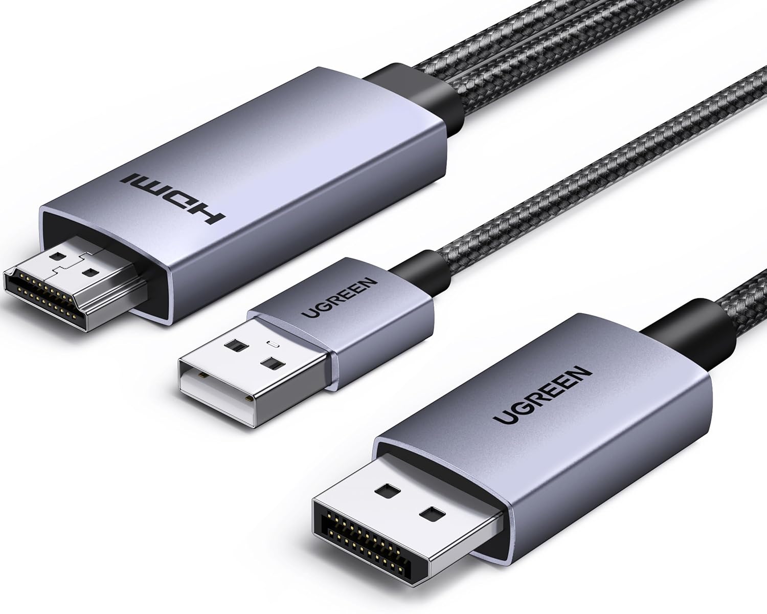 Detalle de UGREEN HDMI auf DisplayPort Kabel 2m