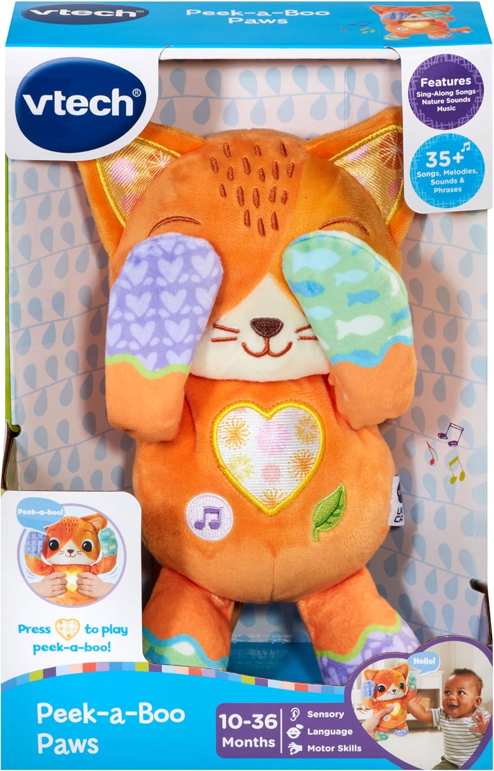 Thumbnail 2 de VTech Baby Peek-a-Boo Paws: Interactive Kitty Toy for Early Language and Sensory Play