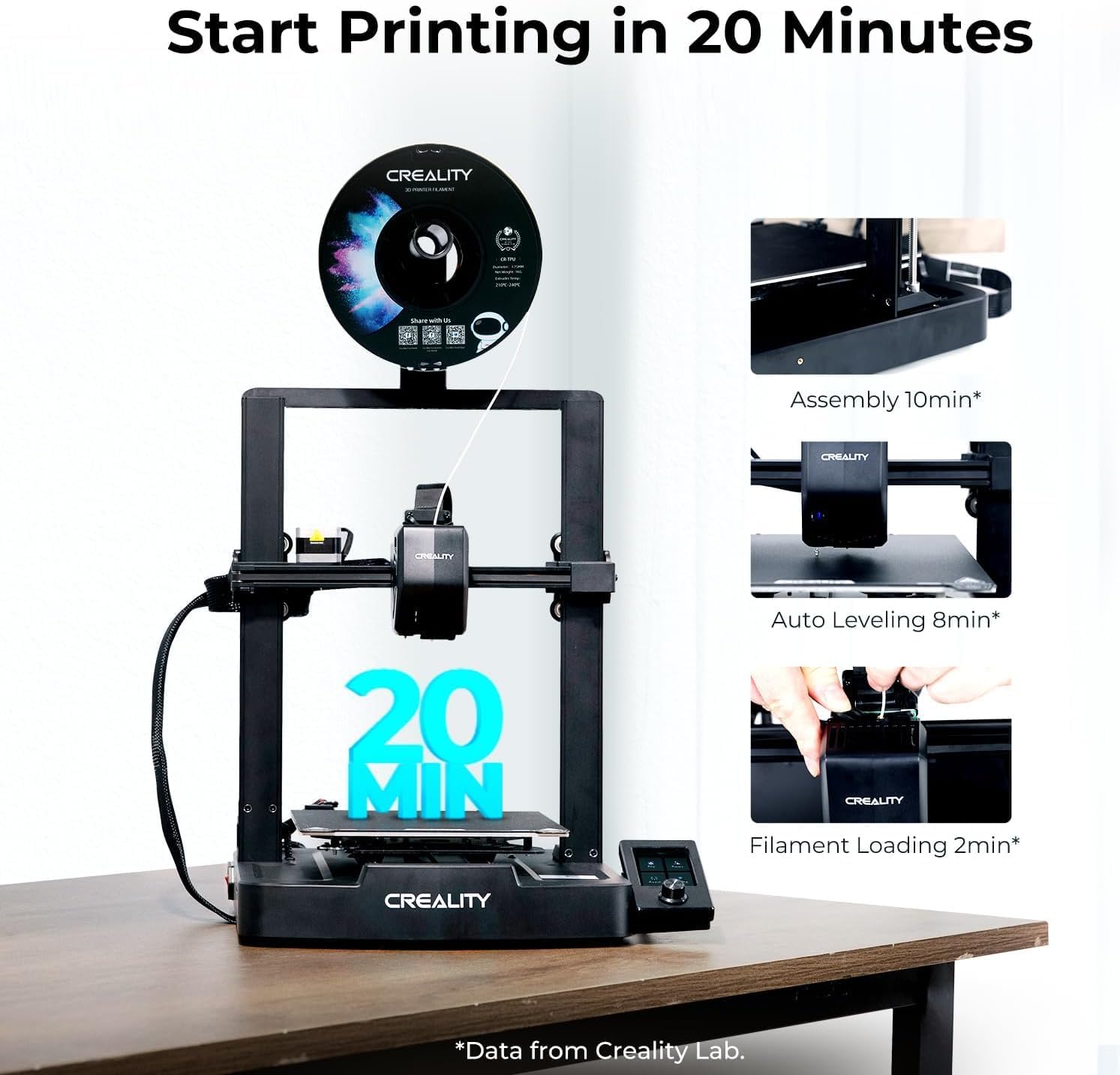 Thumbnail 1 de Creality Ender 3 V3 SE 3D Printer with Auto Leveling and Sprite Direct Drive