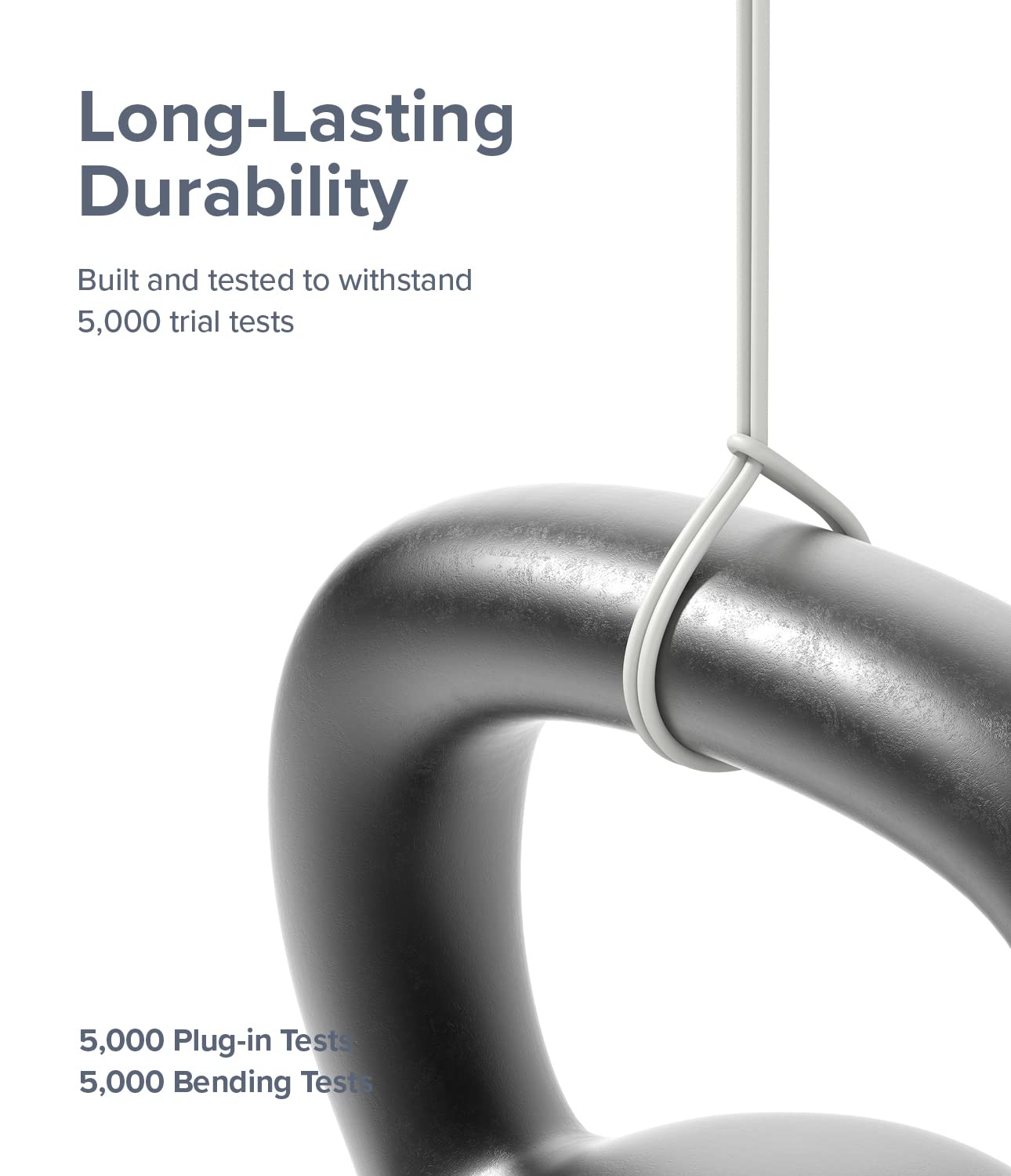 Thumbnail 4 de Ringke Fast Charging Pastel Cable 2M / 20W – USB-C to Lightning (White)