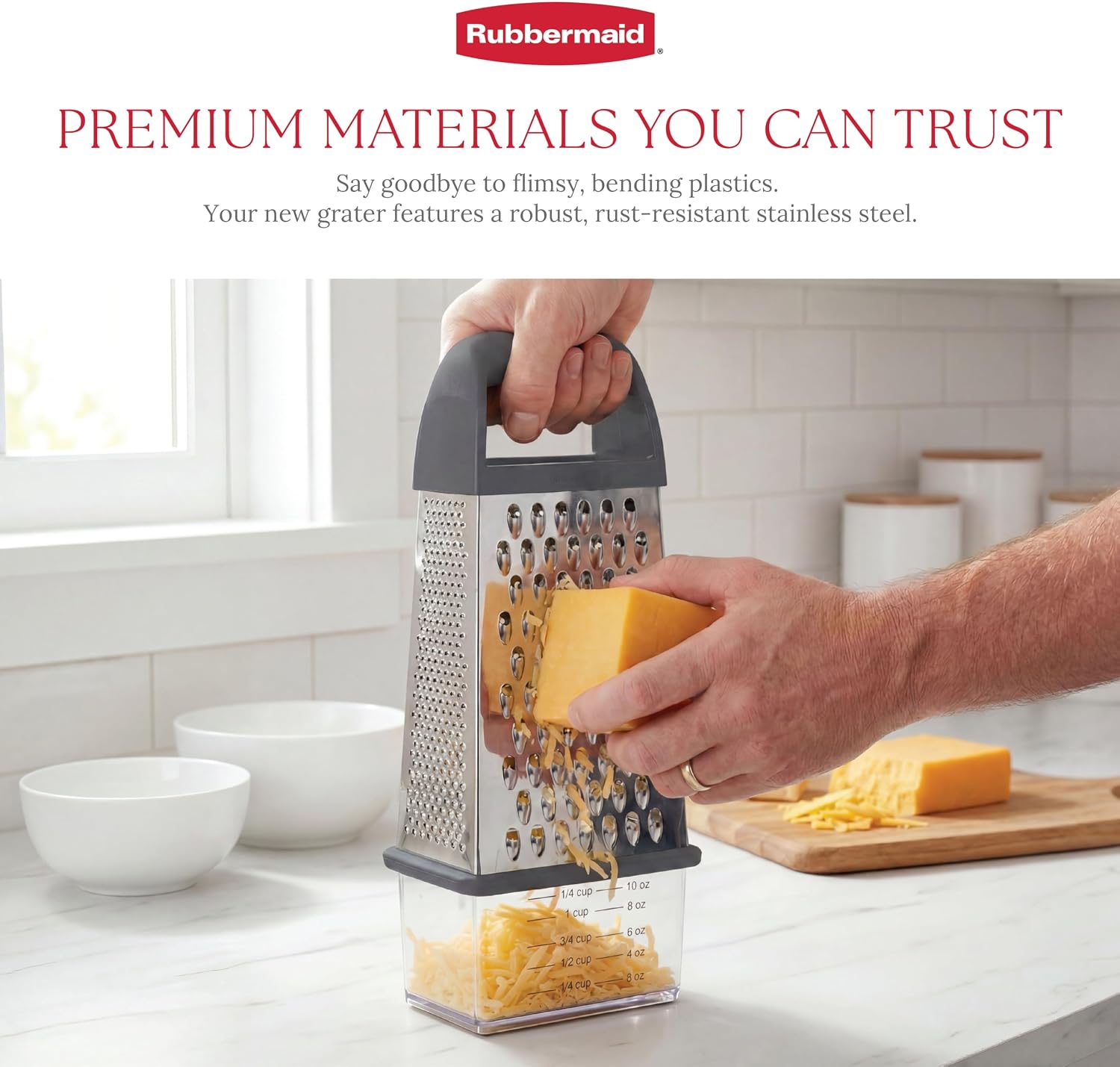 Thumbnail 1 de Rubbermaid Box Grater, Stainless Steel