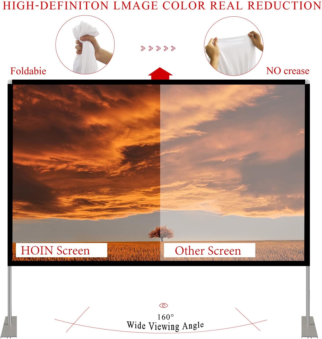 Thumbnail 3 de Projector Screen 100-inch 16:9 Stand 📽