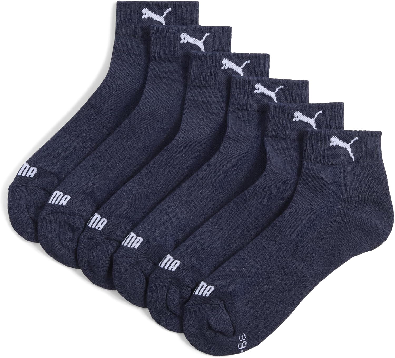 Detalle de PUMA Cushion Quarter 3P: Calzini unisex, comfort quotidiano