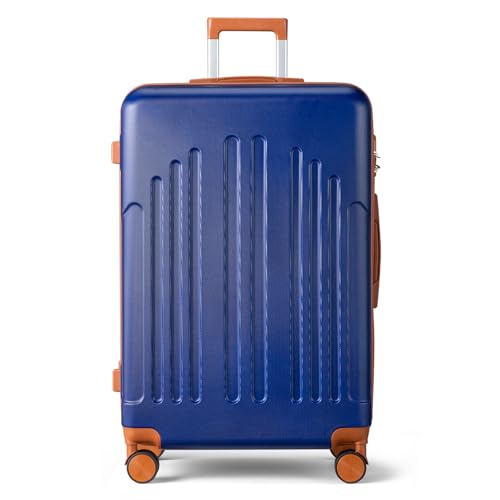 Detalle de Valise Soute 24 Pouces LEADZM — Marine-brun, L/65 cm, ABS résistant