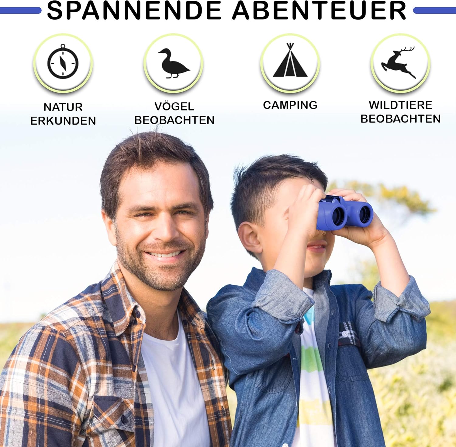 Thumbnail 4 de Kinder-Fernglas 8x21 mit Kompass Set