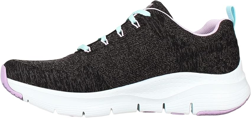 Detalle de Skechers Arch Fit Comfy Wave, Zapatillas Mujer Negros