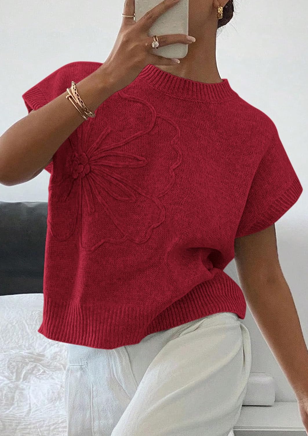 Detalle 2 de PRETTYGARDEN Women's Knit Sweater Vest