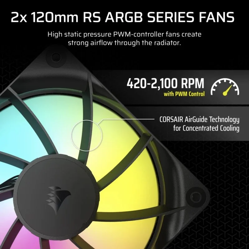 Detalle de Corsair NAUTILUS 240 RS ARGB 240 mm