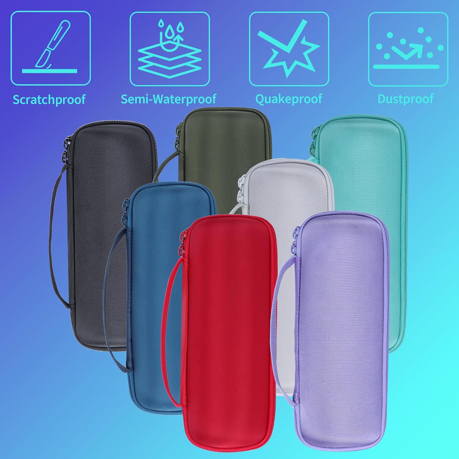 Thumbnail 6 de Peyyargo Hart-Schutzhülle kompatibel mit JBL Flip 7/Flip 6/Flip 5 – harte Tasche mit Innenfächern