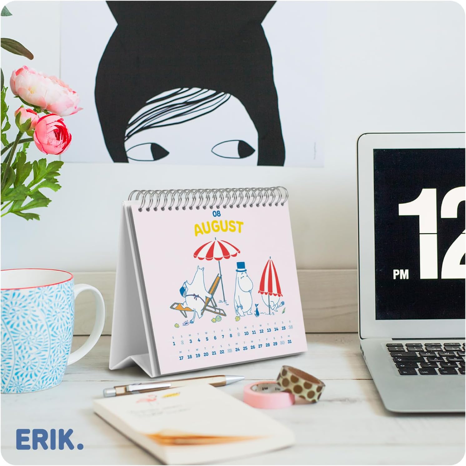 Thumbnail 3 de Calendrier de bureau Moomin 17x20 cm 📅