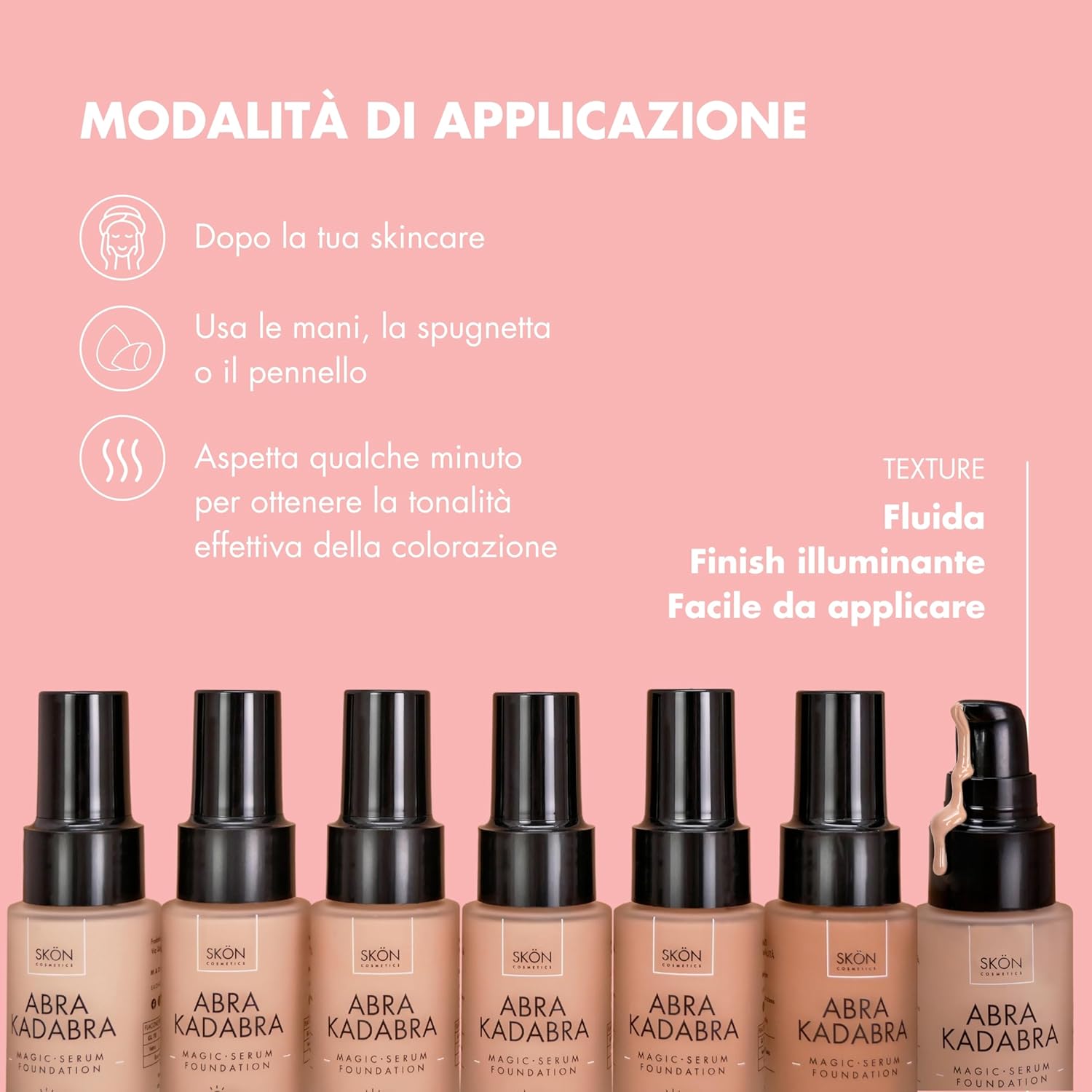 Detalle de Skön Abrakadabra Glow: Siero Fondotinta SPF30 per una pelle luminosa e modulabile