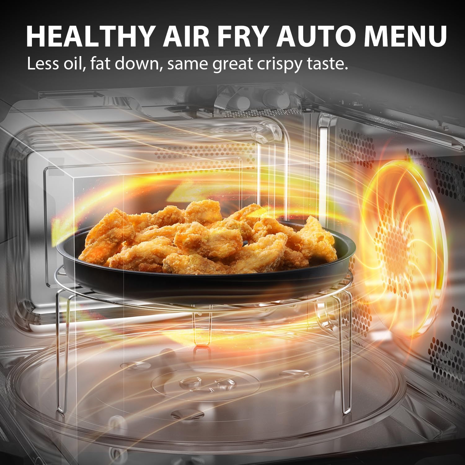 Thumbnail 2 de TOSHIBA 26L 6-in-1 Air Fry Microwave Combo MW3-AC26SFI(BK)