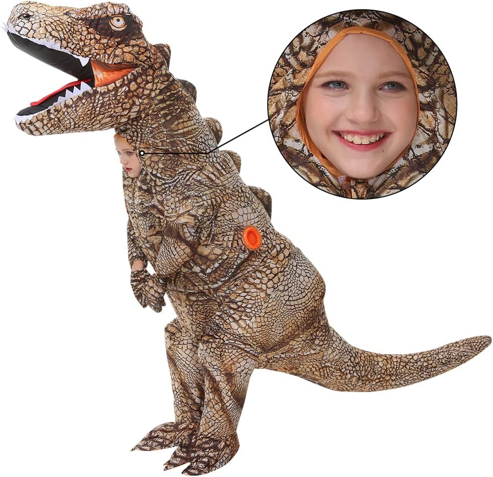 Thumbnail 4 de KOOY Inflatable Dinosaur Costume, Kids’ T-Rex, Waterproof Polyester