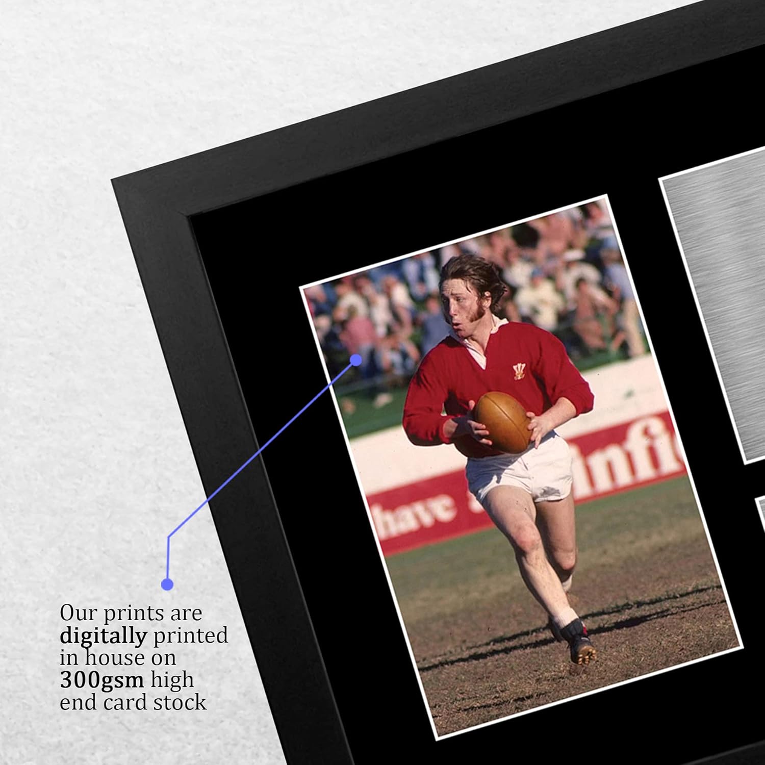 Thumbnail 3 de HWC Trading FR A4 JPR Williams Wales framed autograph picture for rugby union fans (A4)