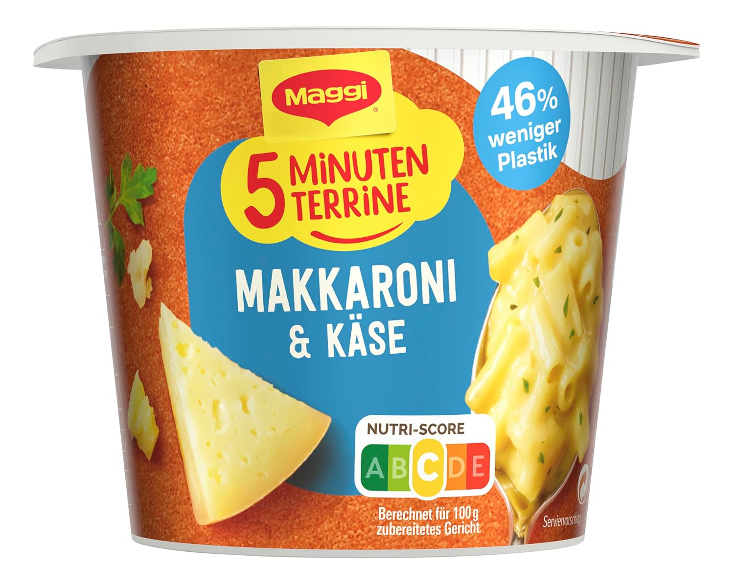 Thumbnail 2 de Maggi 5 Minuten Terrine Makkaroni und Käse – 8x63 g, cremige Käse-Sauce für unterwegs