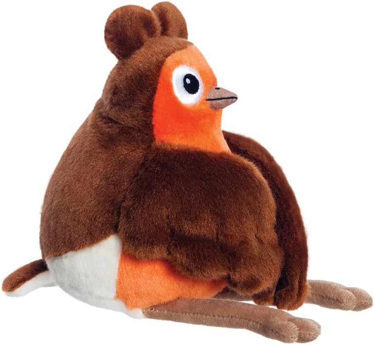 Thumbnail 2 de Aurora 61432 Robin Robin bird soft toy (Brown and Red)