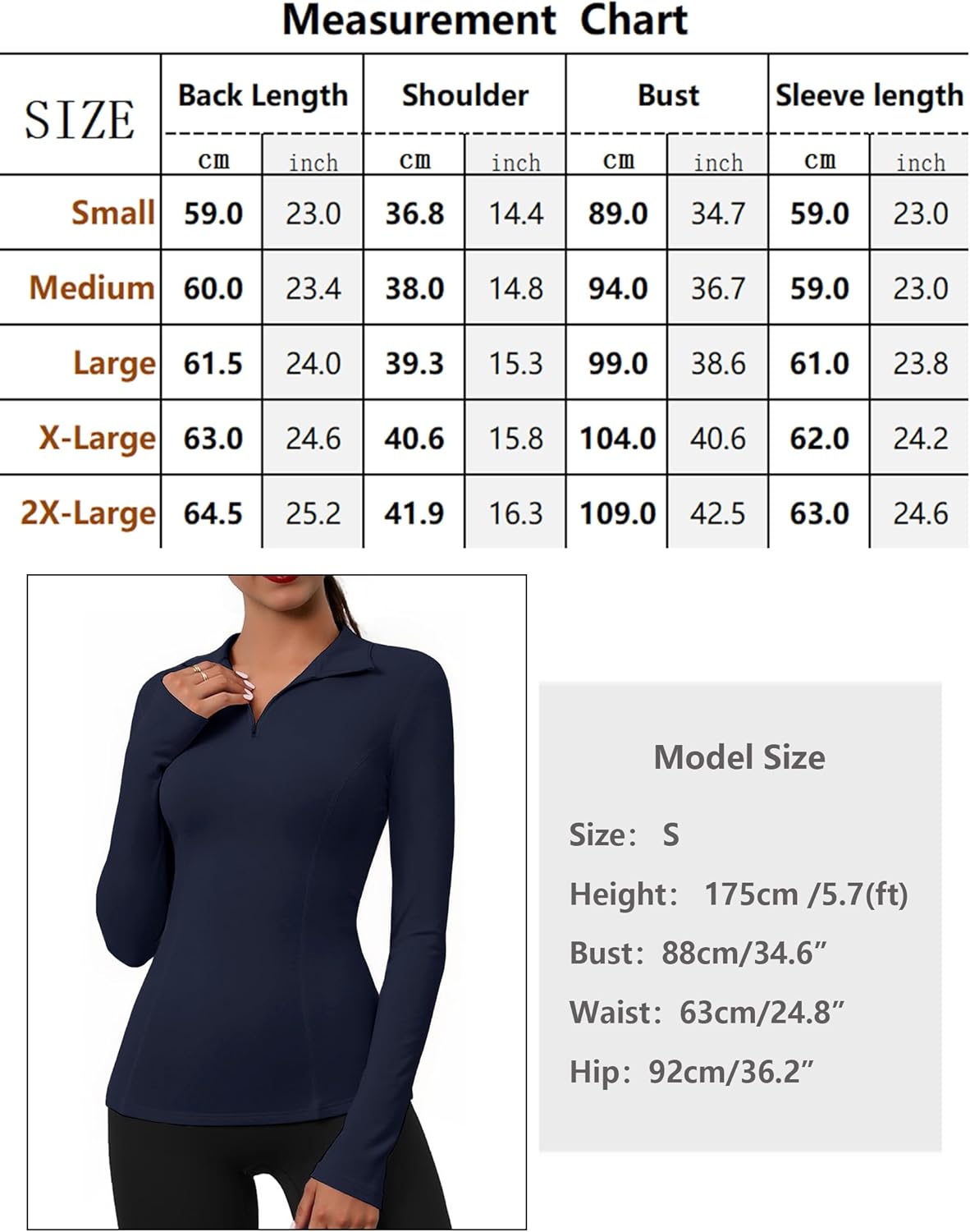 Thumbnail 5 de Haut thermique femme Gyabnw à manches longues en polyester/élasthanne, col roulé