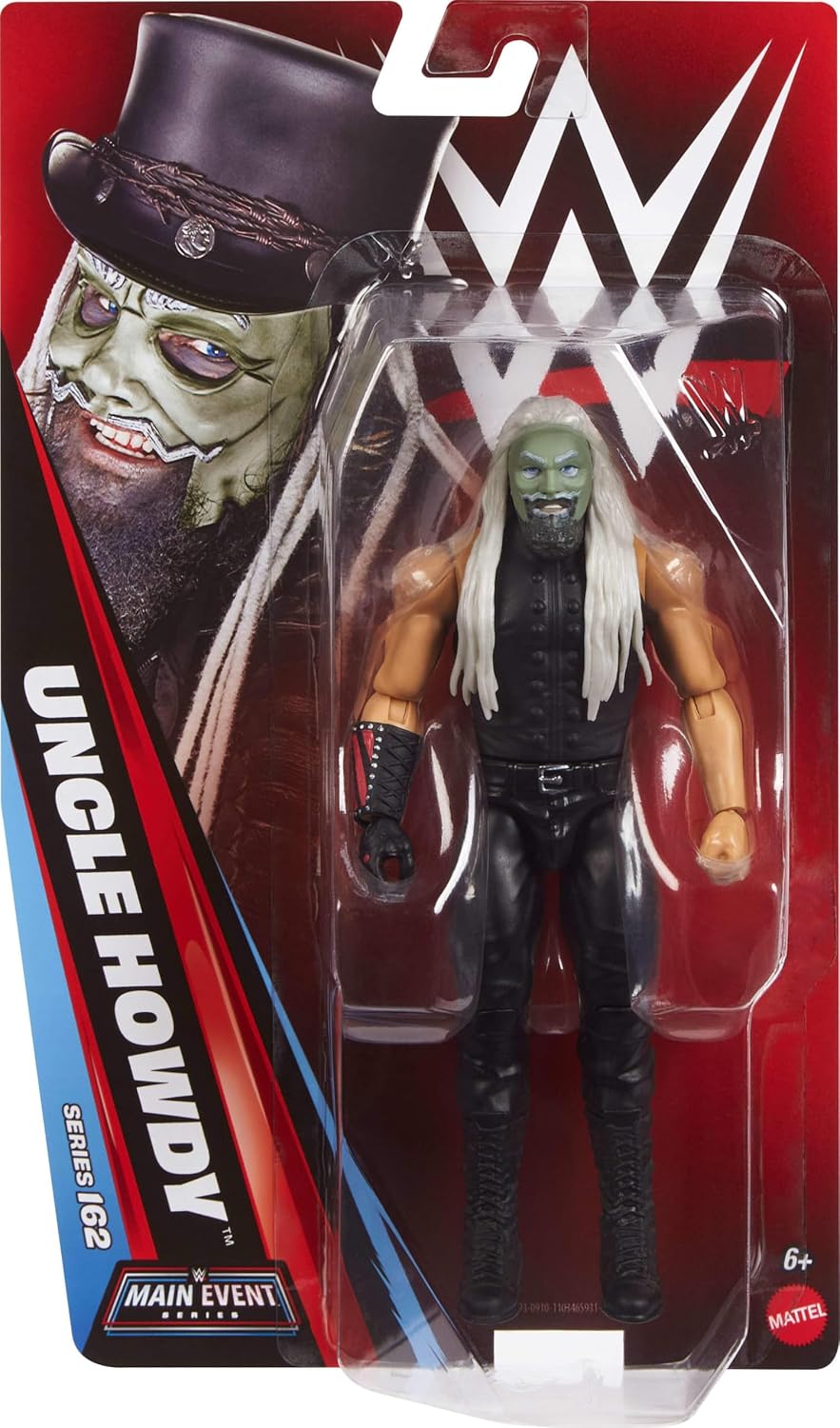 Thumbnail 1 de Figurine articulée WWE Main Event Uncle Howdy — 15 cm, 14 points d’articulation, n° 162 (JHH93) par Mattel