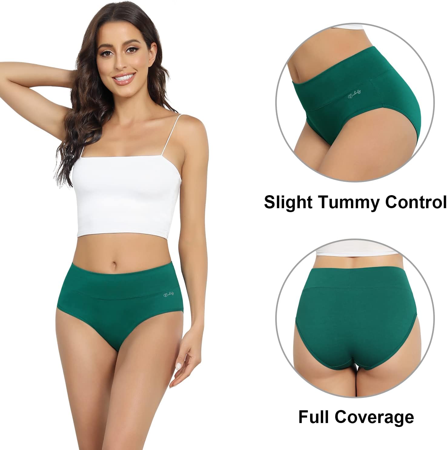 Detalle de coskefy Underwear Women 5 Pack high waisted