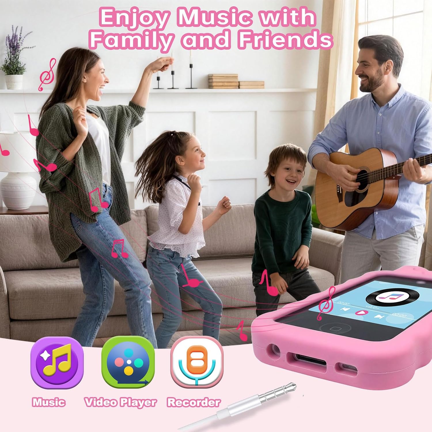 Detalle de Gimubaba Kids Phone, 2.8-Inch Touchscreen