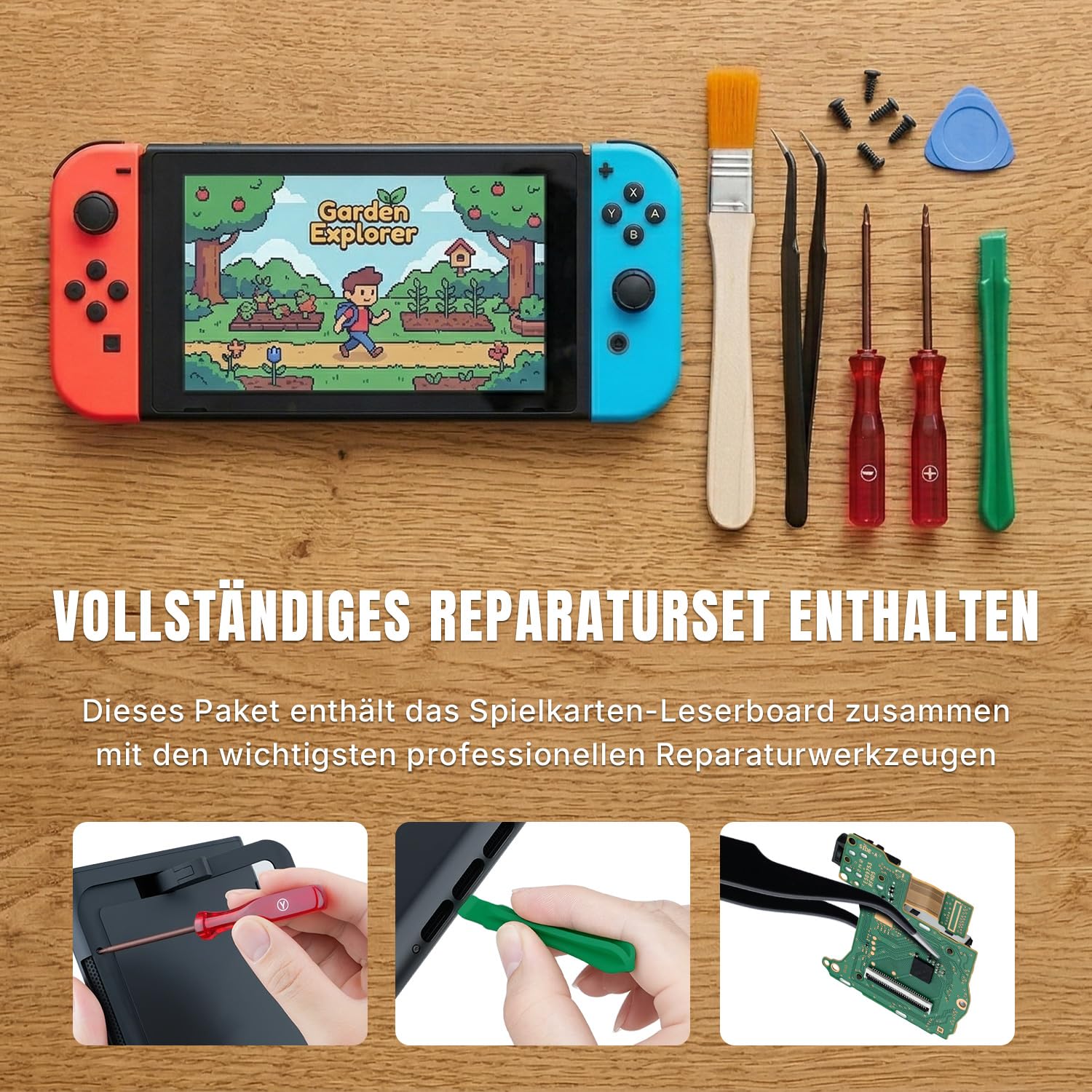Detalle de Wigearss Host Reader Slot – Kartenleser-Platine mit Kopfhörerbuchse für Nintendo Switch HAC-001