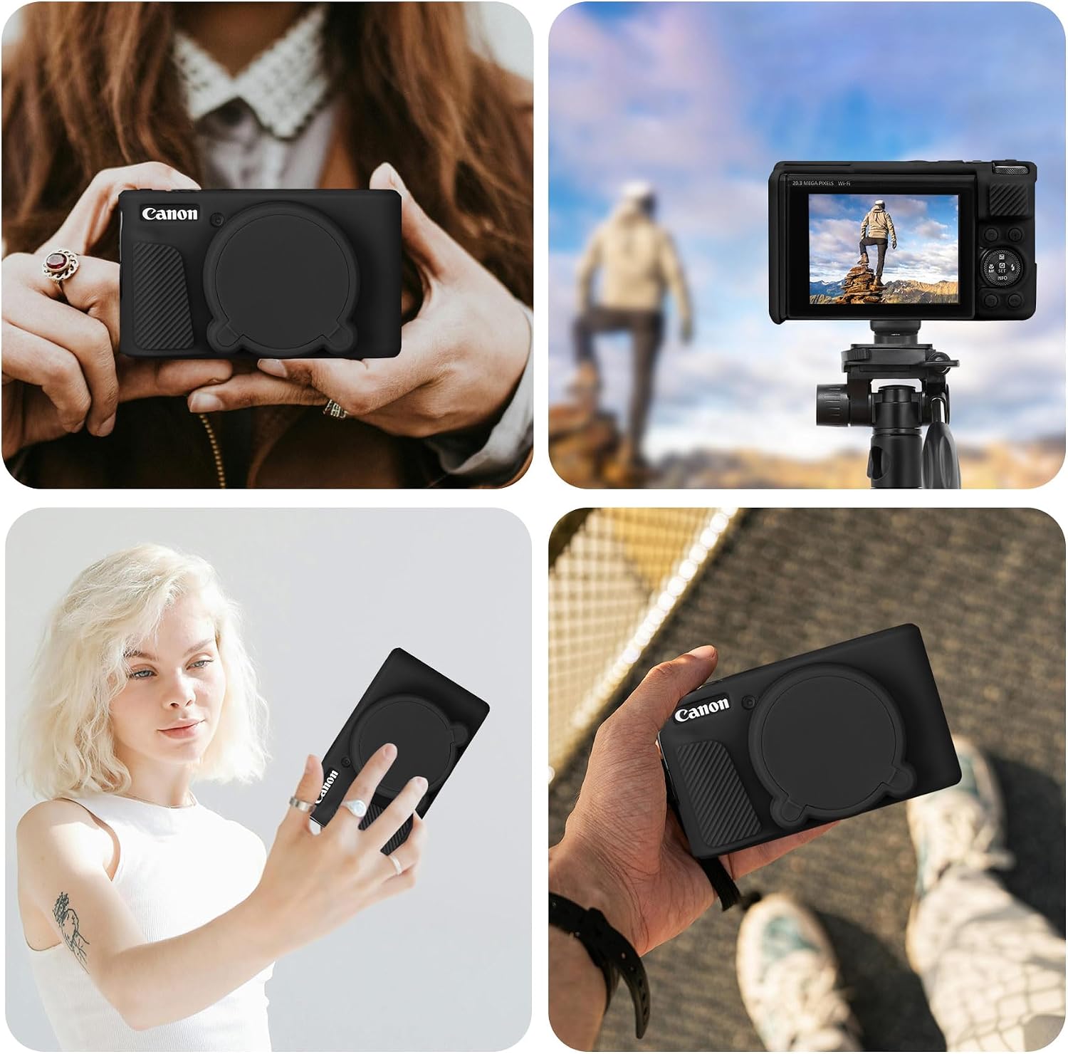 Thumbnail 1 de RAIALL Silikonhülle für Canon PowerShot SX740/SX730 – Weiche Schutzhülle in Schwarz