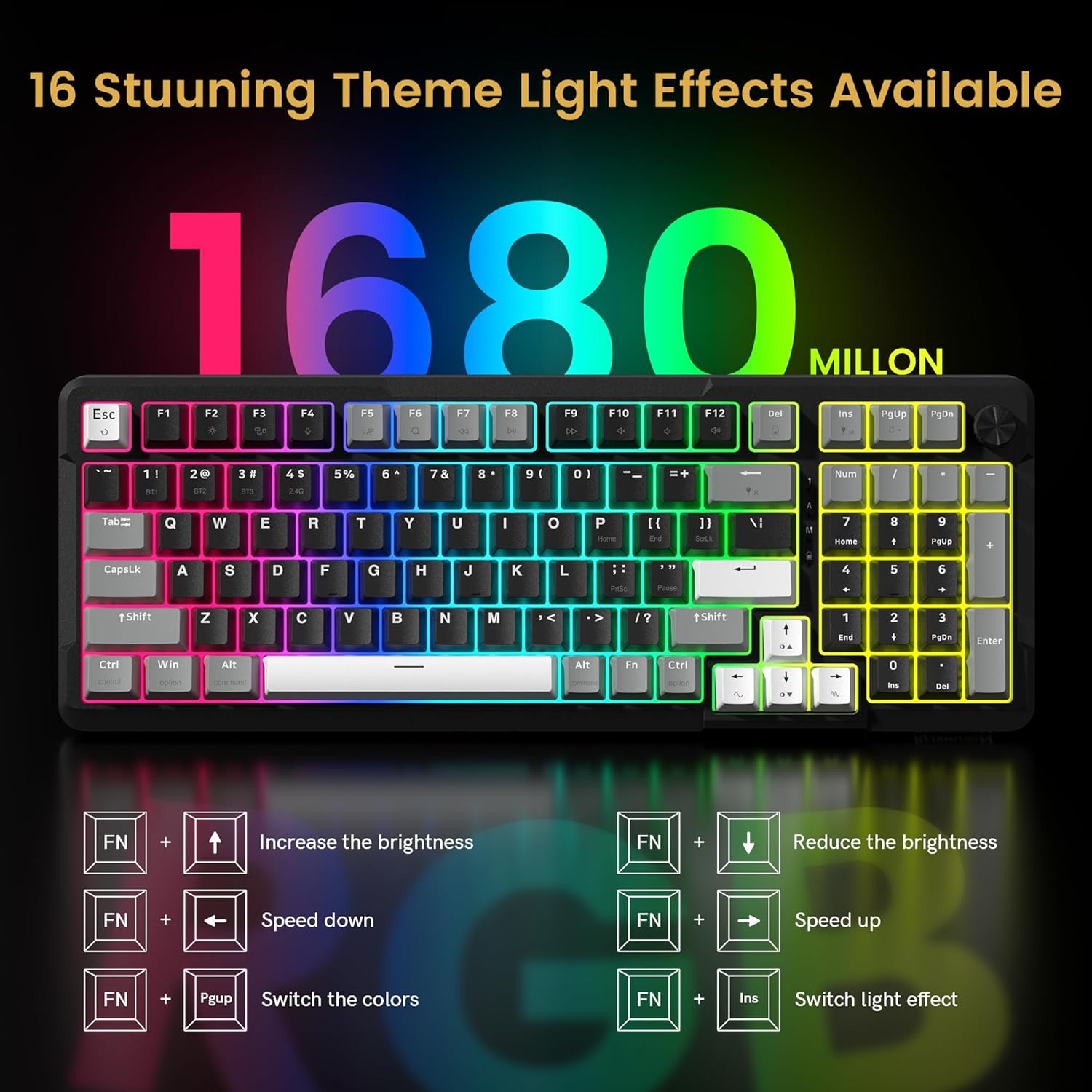 Thumbnail 6 de Redragon K742 Wireless Mechanical Keyboard 5.0