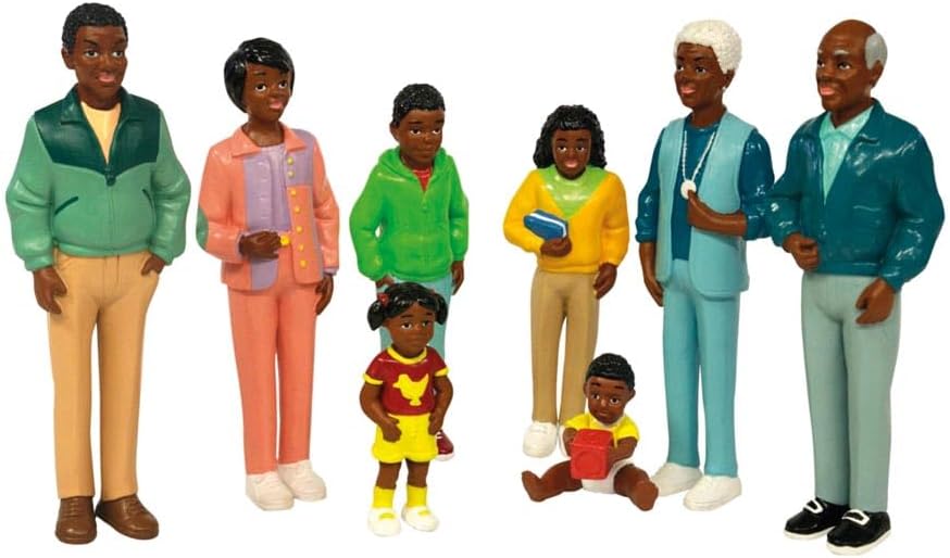Detalle de Miniland Miniland27396 African Family Figures, 8-Piece Set, 14 cm