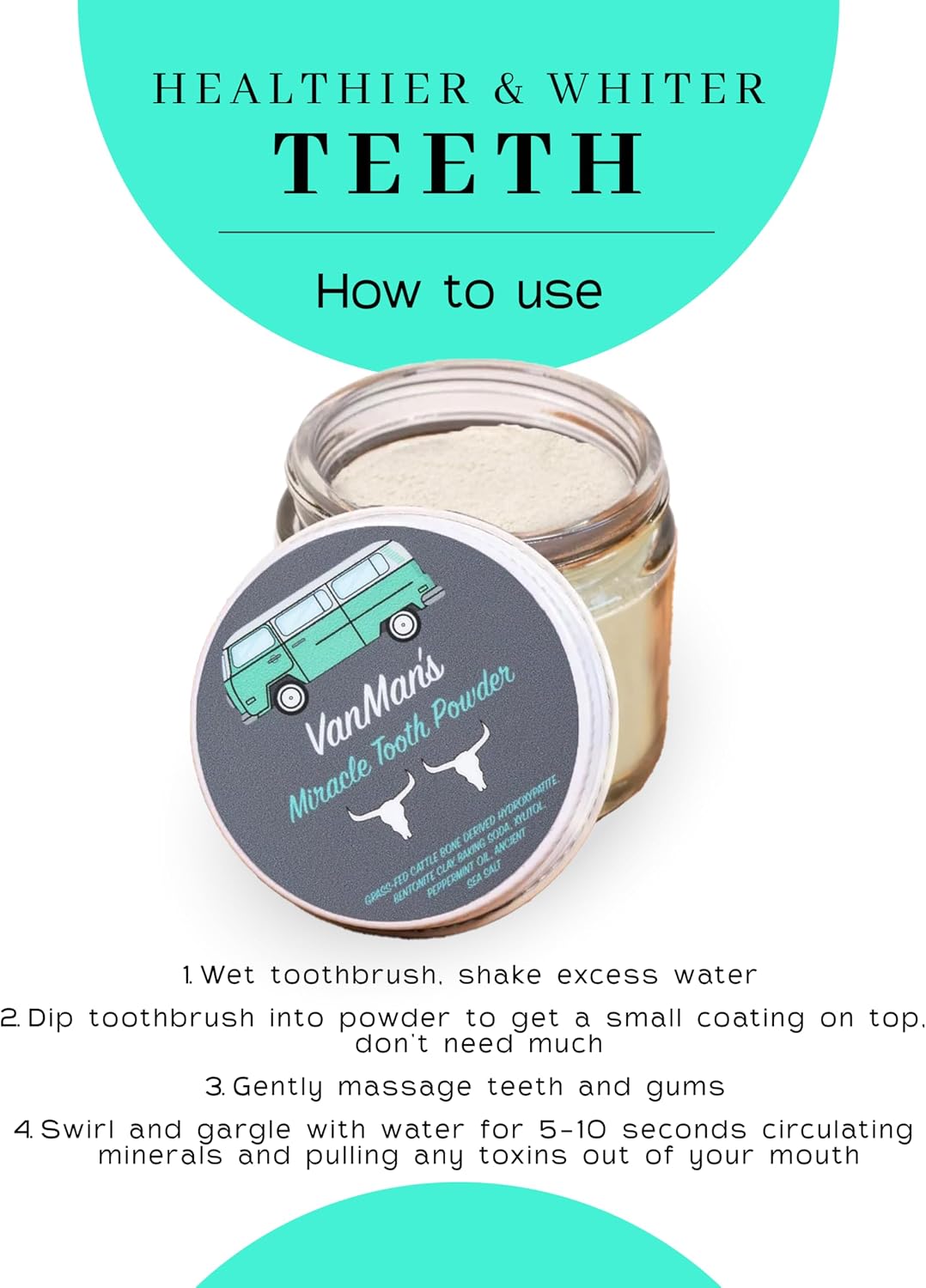 Thumbnail 6 de Vanman’s Mint and Bone Tooth Powder Toothpaste