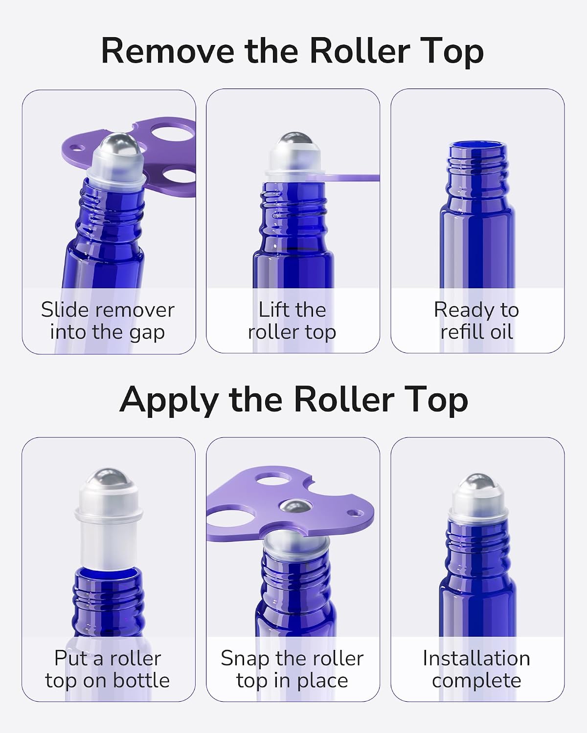Thumbnail 5 de ULG Essential Oil Roller Bottles 48 Pack 10ml