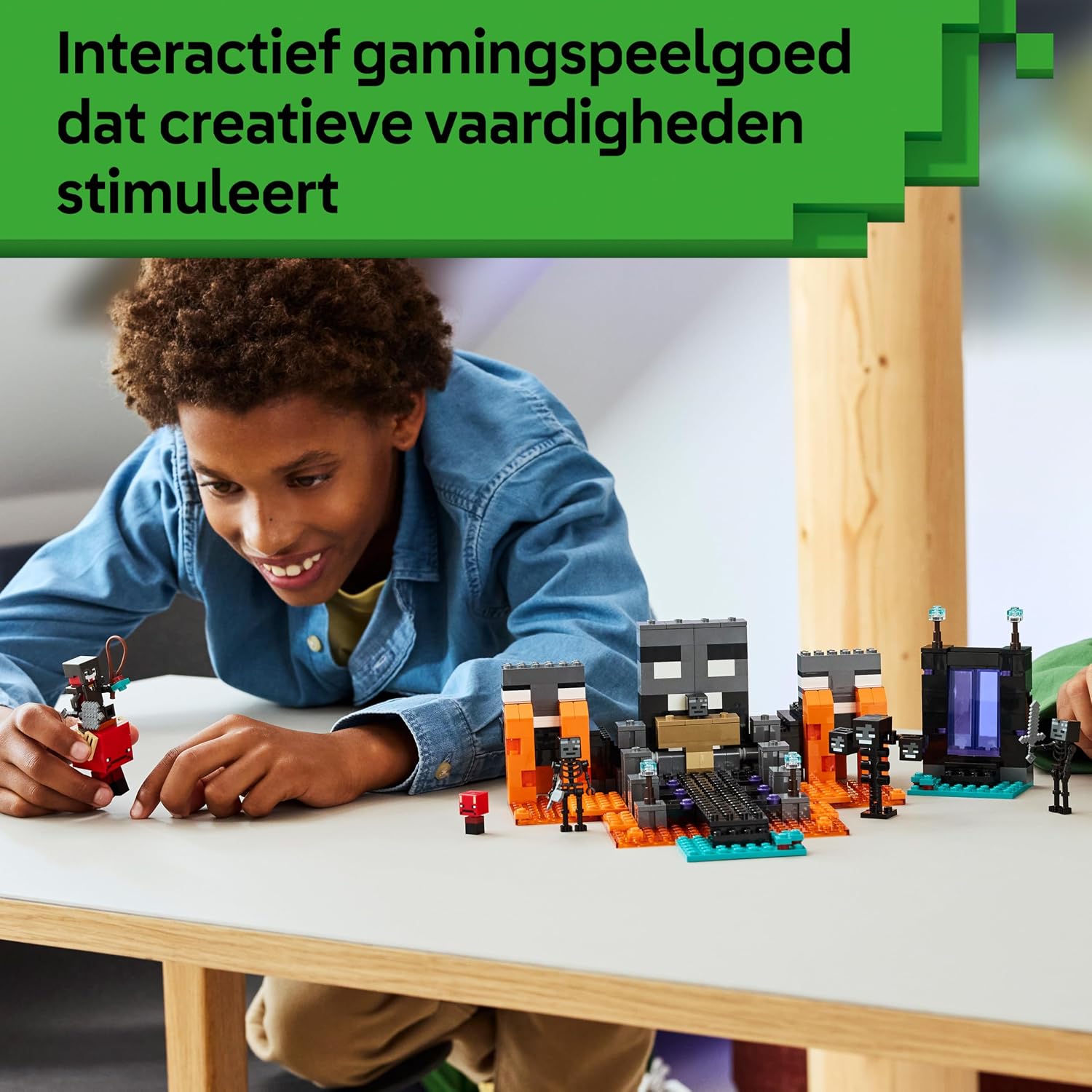 Detalle 2 de LEGO Minecraft De Wither-strijd 21590 bouwset met portaal en 494 onderdelen