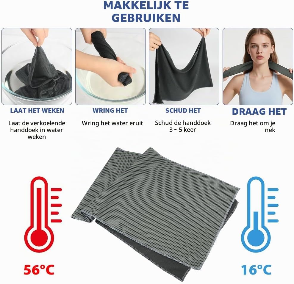 Detalle de AUYAO 4942674 sporthanddoek 40 x 90 cm met ritsvak en antisliphoes