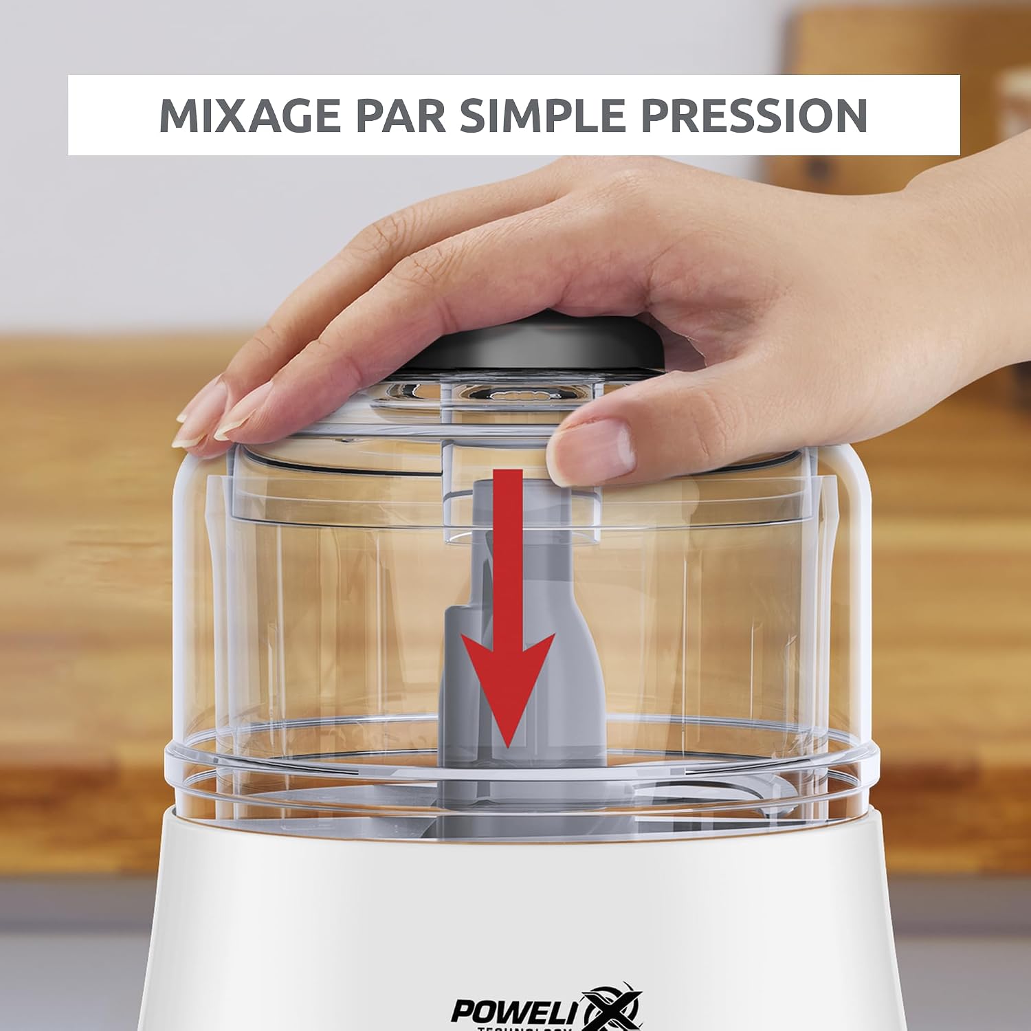 Detalle de Moulinex Blanc DPA141 – Hachoir électrique 1000 W pour hacher, mixer et préparer vos ingrédients