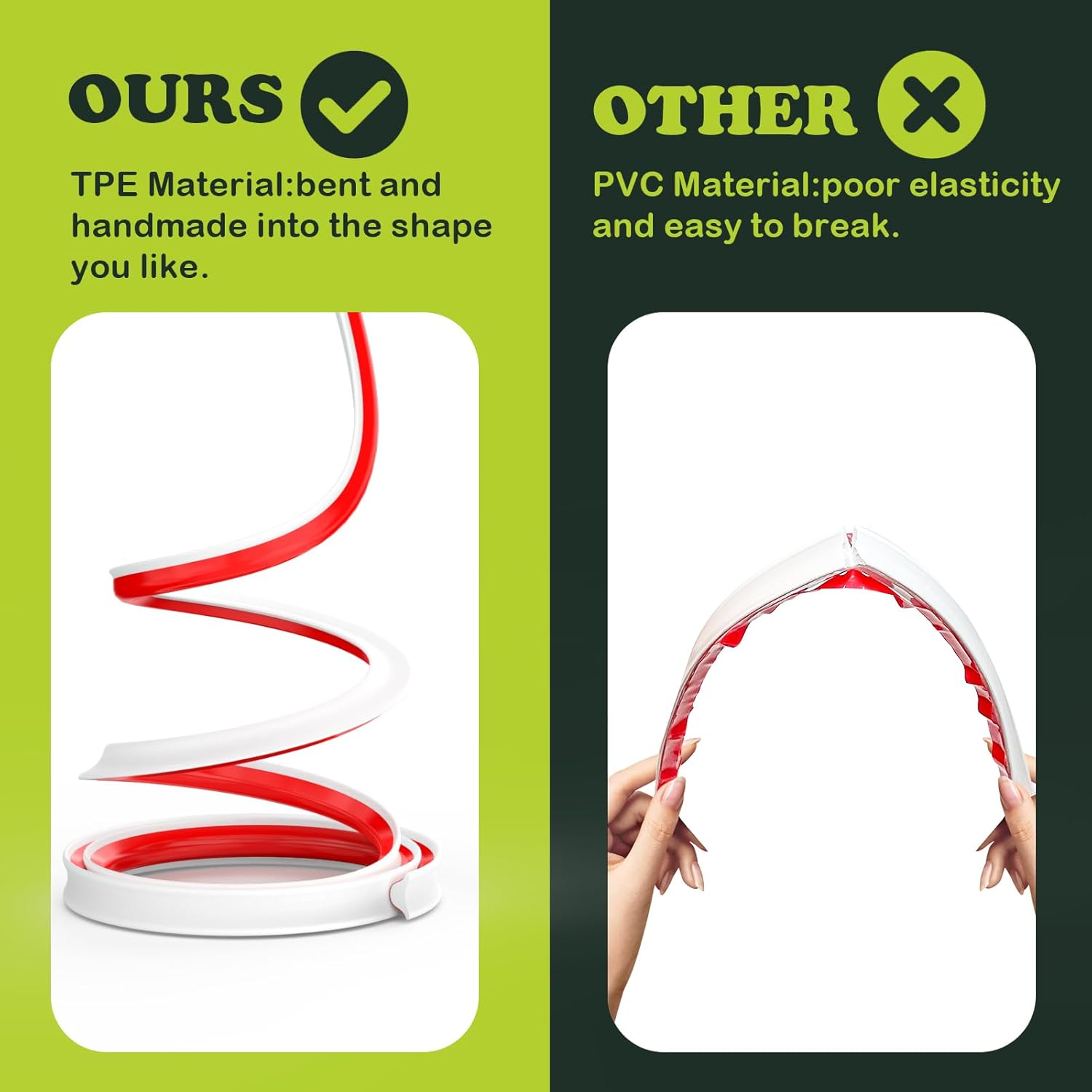 Thumbnail 3 de TPE Quadrant Trim 6M Self-Adhesive White