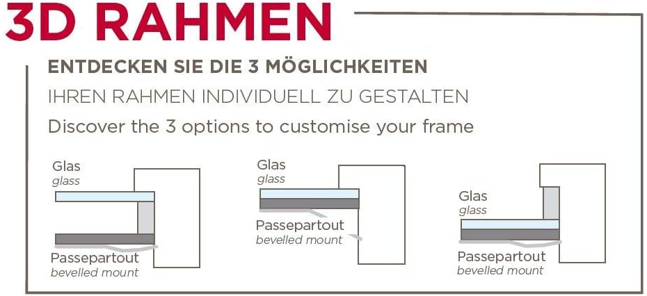 Detalle 2 de Walther Design Cadre photo Stockholm gris avec passe-partout, 30 x 30 cm (EA339D)