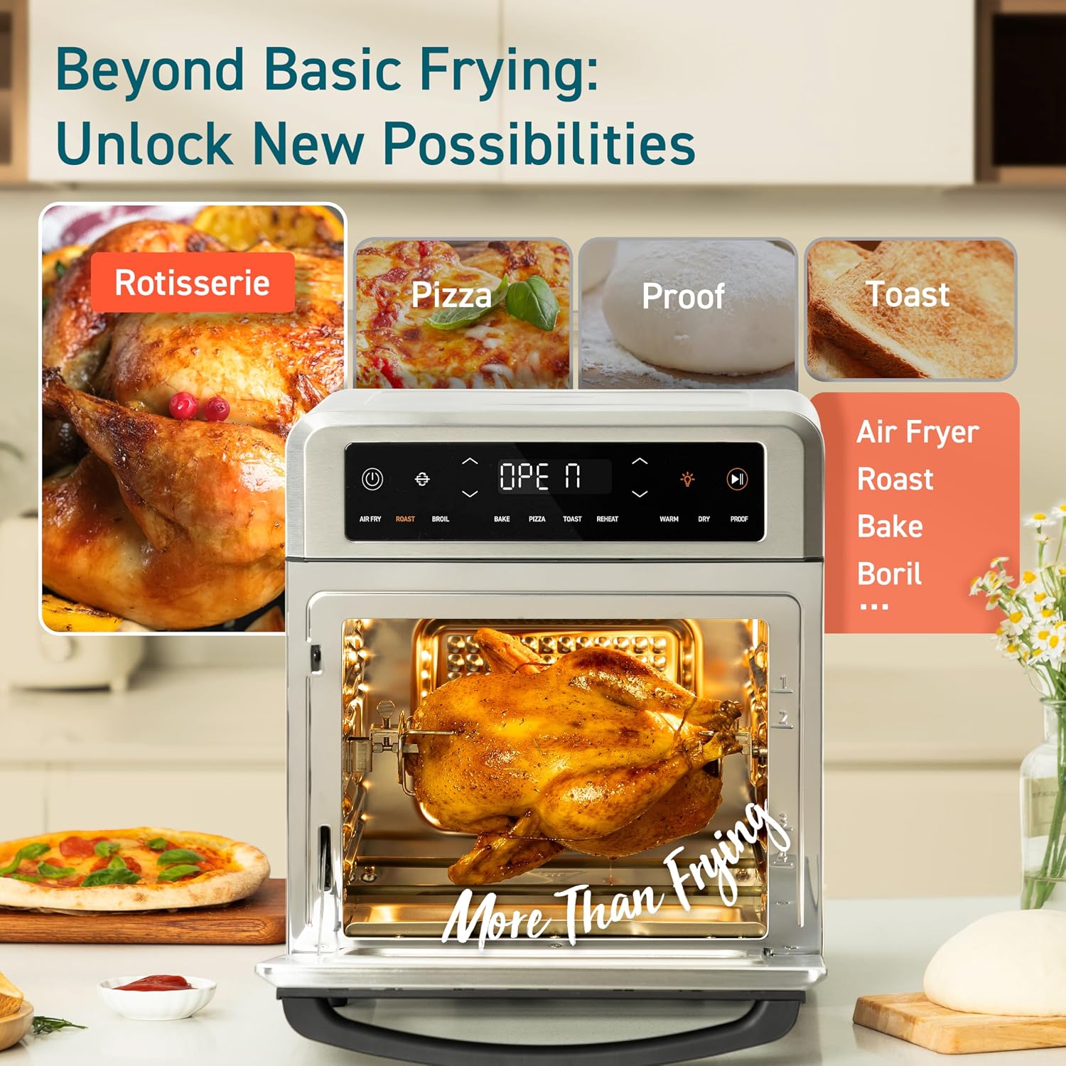 Thumbnail 1 de Cosori 11-in-1 Air Fryer Oven (13Qt) with Rotisserie, Toast, Bake, Roast and More