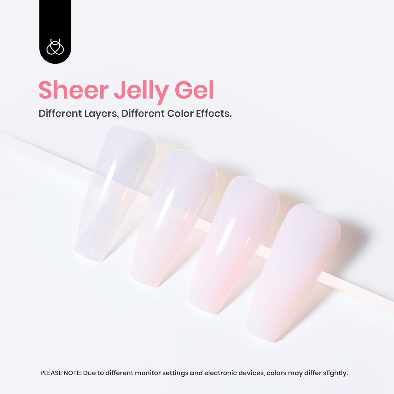 Detalle de Beetles Milky Pink Gel Nail Polish 15ml