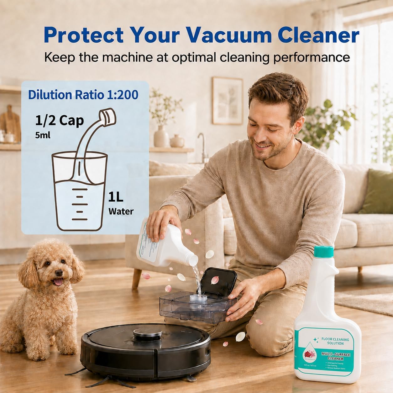 Thumbnail 5 de Vacbeuta Floor Cleaning Solution, 2-Pack, Plant-Based, 1:200 Dilution