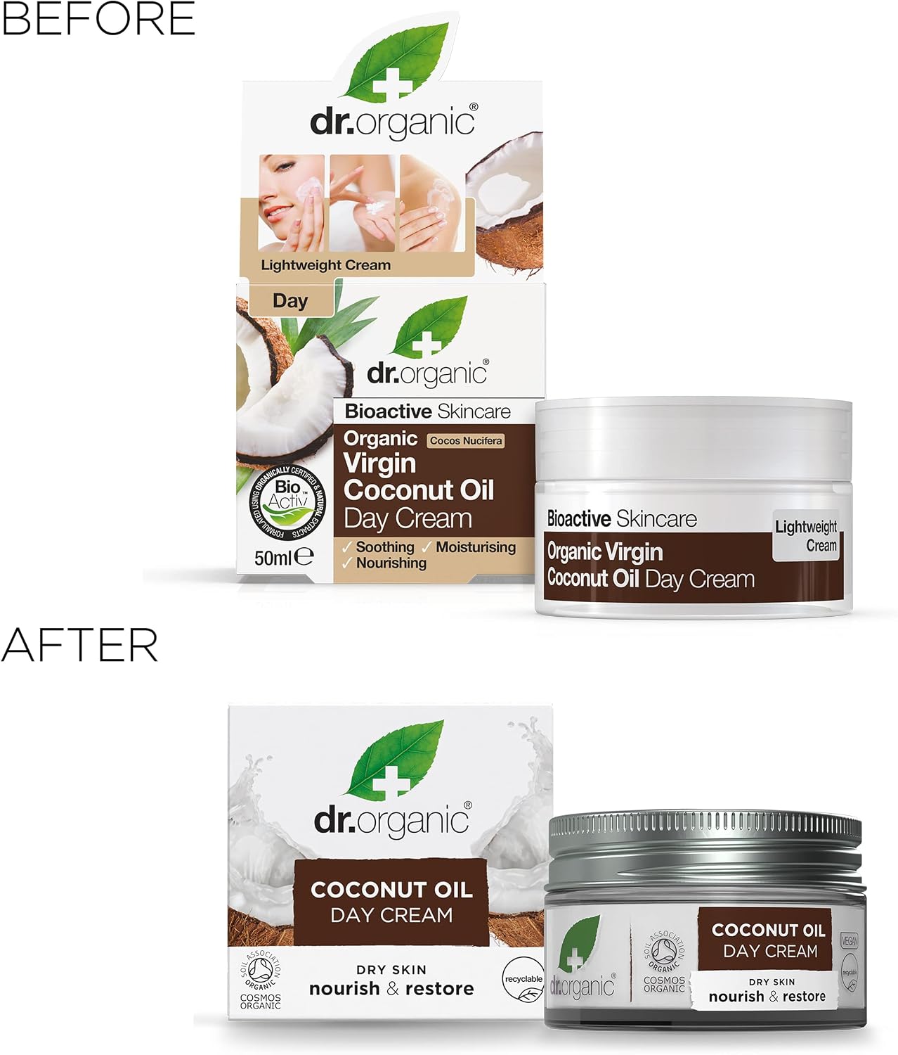 Thumbnail 9 de Dr. Organic Crema de Día Coco Orgánico 50ml 🌴