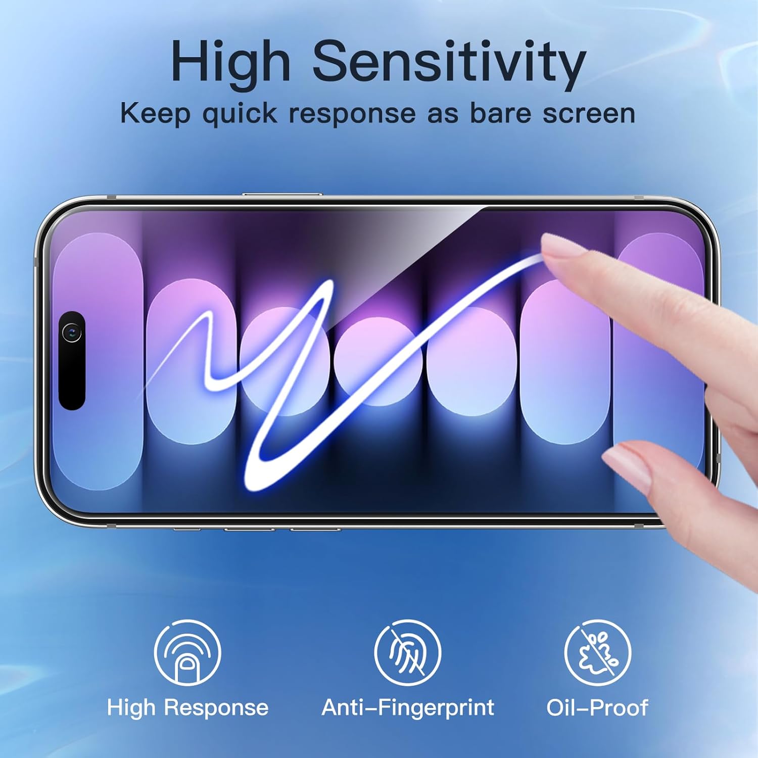 Thumbnail 6 de JETech Sichtschutz iPhone 15 Pro 6,1 Zoll