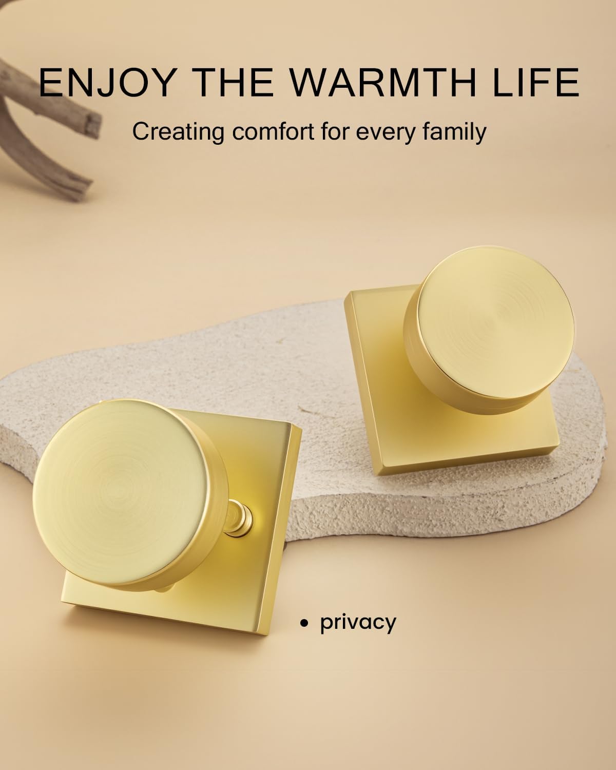 Detalle de Haidms Interior Privacy Door Knobs, Zinc Alloy