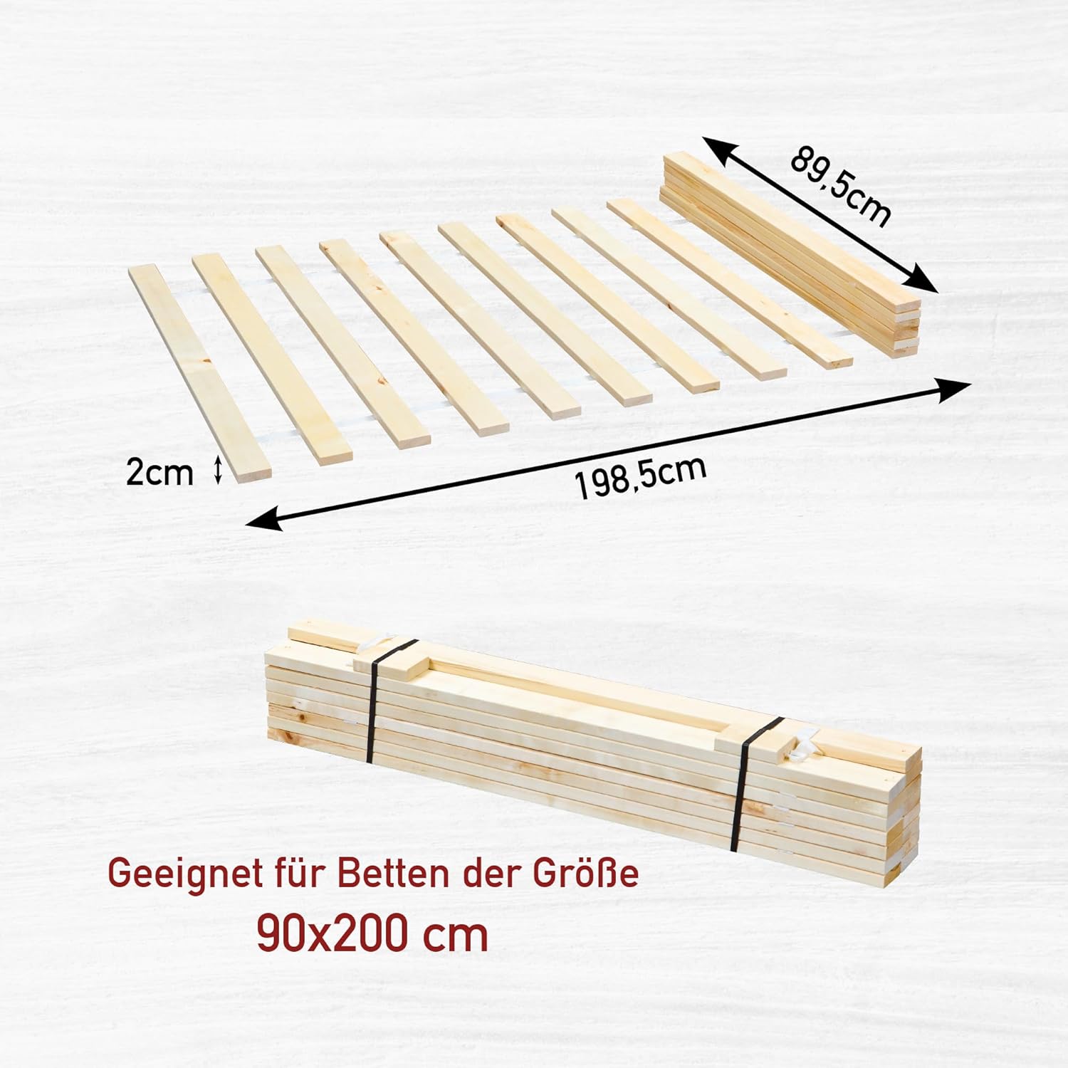 Detalle 2 de Inter Link Rete a doghe 90 x 200 per letto singolo