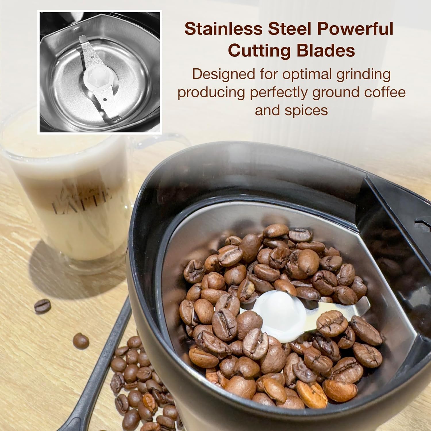 Thumbnail 6 de Andrew James Electric Coffee Grinder 70g
